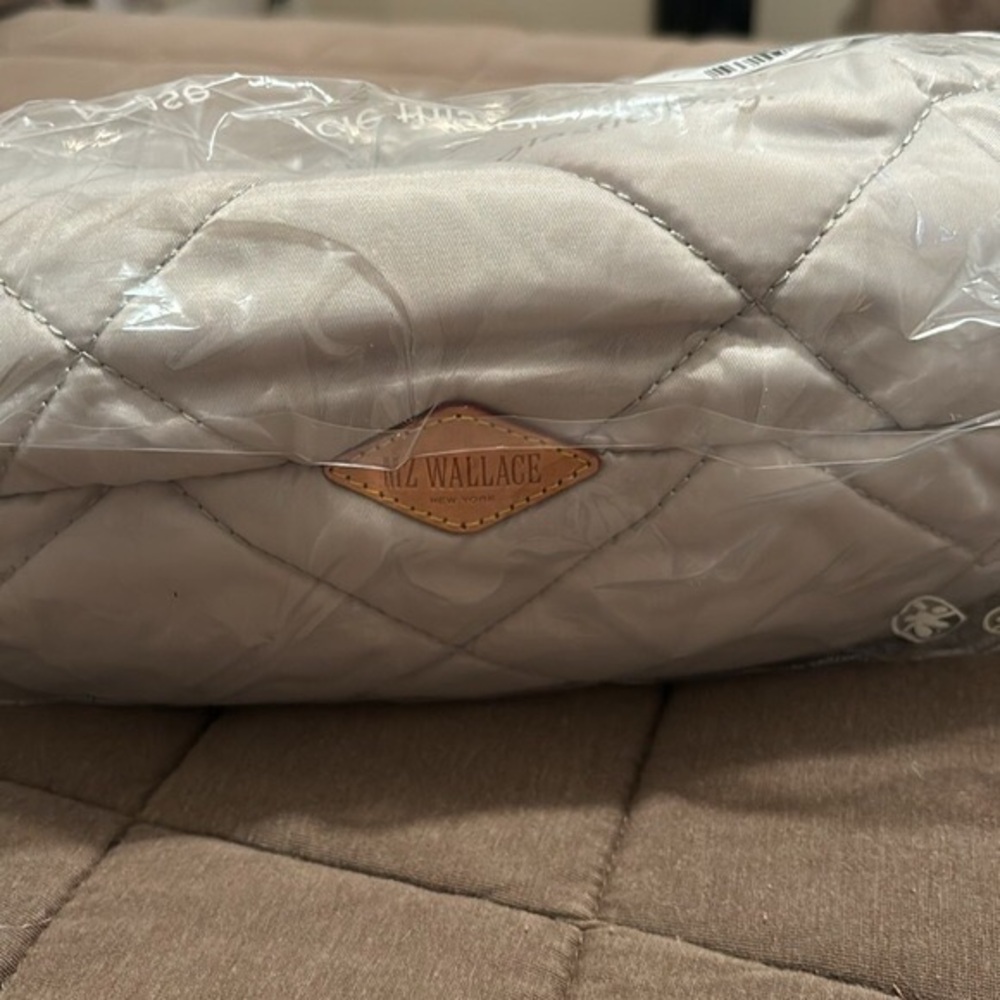 MZ Wallace Quilted Madison Shoulder Bag Frost - Picture 5 of 9